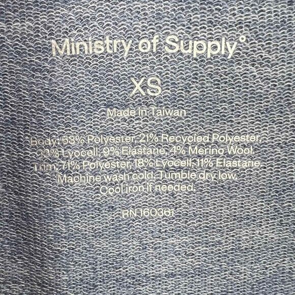 Ministry of Supply Womens Merino Poly Fusion Terry Cardigan All Season XS New - Picture 4 of 5